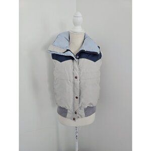 Powderhorn Mountaineering Good Down Puffer Vest Jacket 10 M Vintage Blue Grey
